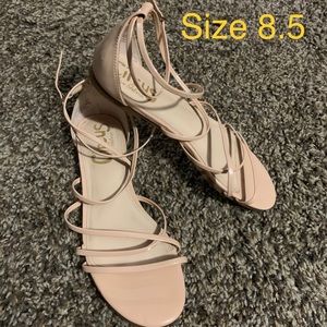 Beige strappy sandals